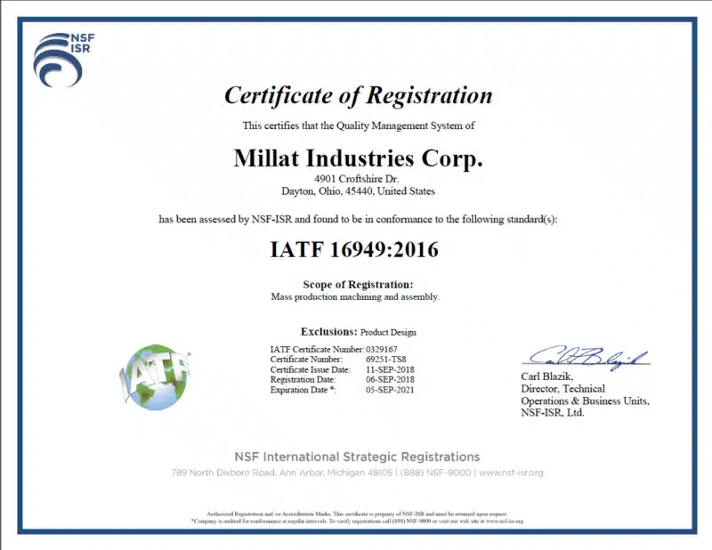 certificat  automobile