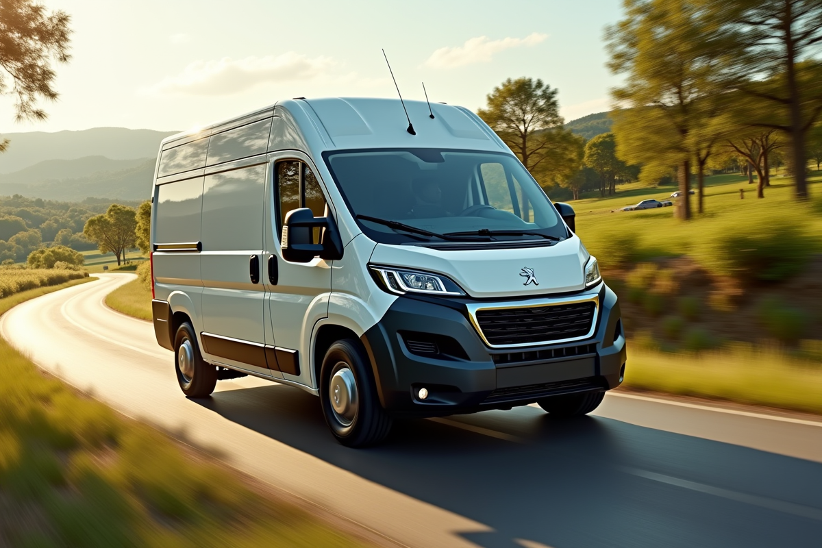 Peugeot Rifter 2024 sur route de campagne ensoleillee